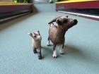 Schleich 2011 Tan Brown Dwarf Nanny   Goat Baby Kid Farm Figure Pet Barnyard Toy