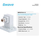 Wr-137 To N Female Ra Waveguide To Coax Adapters  Fdp70 Flange  5 38 - 8 17ghz