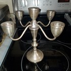 Sterling Silver Candelabra Duchin Creation 5-light 9 1 2  Candle Holder Antique