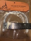 Vintage White Mop Lucite Round Purse Handle Replacement C c Arts   Crafts