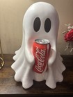 Coca-cola Ghost Figurine Holding Coke Can Halloween Fall Cute Decor Htf