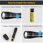 Underwater Flashlight Professional Diving Light Led Waterproof Dive Scuba Lamp
