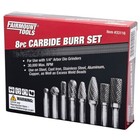 Fairmount Tools 8pcs Long Shaft Rotary Carbide Cutter Files Burr Set With Case
