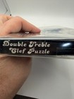 Double Treble Clef Puzzle Metal Brain Teaser Nob W  Case Pentangle Uk
