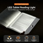 Smart Flat Book Light  Rechargeable Clear Led Reading Lamp W  3 Colors   Timer