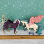 Schleich White Flower Pegasus   Mare Purple Fairy Wings Fantasy Horse