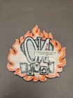 2005 No Doubt Band Iron-on Embroidered Tour Patch Black white On Orange
