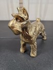 Vintage Brass Schnauzer Scotty Terrier Decor  Animal Sculpture 7  Dog
