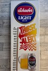 New  Schaefer Light Beer Thermometer Tin Thirst Alert Advertising Usa Made 1995