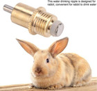 20pcs Stainless Steel Rabbit Water Feeder Automatic Rabbit Drinker Nipple Easy U