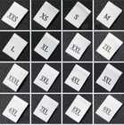 200pcs Size Labels For Clothes Xxs-10xl Black white Garment Woven Folded Labels