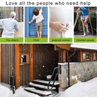 Seleware Heavy Duty Non-slip Wall Mount Stair Handrail 1-3 Step U-shape Grab Bar