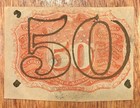 Us 50c Fractional Currency Note  Third Issue 