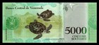 Venezuela Unc Note 5000 Bolivares 2016 - 2017 Different Prefixes Uncirculated