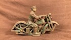 Arcade Kenton Hubley Patrol Antique Cast Iron Cycle Police Motorcycle Toy 6 1 2 