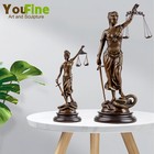 Bronze Lady Justice Statue Blind Themis Greek Goddess Of Justice Sculpture Decor