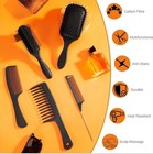 5 Pc Hair Brush Comb Set  Wide Fine Tooth Combs  Styling  Detangling  Hair
