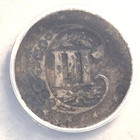 1858 3cs Three Cent Silver Trime Graded Anacs Vf30 Details Corroded damaged