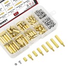 320 Pcs M2 5 Male Female Hex Brass Spacer Standoff Screw Nut Assortment Kit