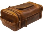 Leather Toiletry Bag For Men Women Dopp Kit Mens Hanging Toiletry Bag