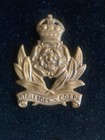 Wwii British Military Badge Collection  3x   Framed On Black Velvet Display