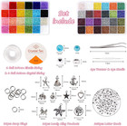 35000 pcs 48 Colors Glass Seed Beads Kit  2mm Tiny Beads For Jewelry Making  Diy