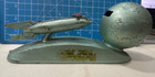Space Age   Shoot The Moon   Strato Mechanical Rocket Coin Bank No Coin Door