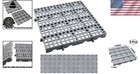 Stackable And Interlocking Heavy Duty Plastic Pallets - 3-pack For Versatile Use