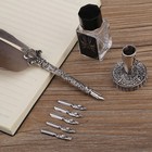 English Calligraphy Dip Quill Pen Writing Ink Stationery With 5 Nibs