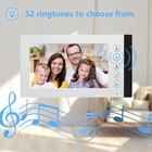 Wired Video Multifamily Apartment Intercom System 4units 7 Inch Monitor Video