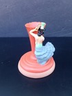 Vintage Fiesta Dancing Lady Persimmon Cookie Stamp Press Teapot Mold Fiestaware
