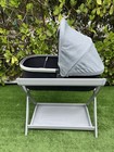 Uppababy Vista Cruz Bassinet And Stand In Blue grey