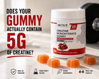 Aktive Creatine Monohydrate Gummies 5000mg 120 Count Pomegranate 5g Serving