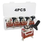 Waterproof Toggle Switch  Durable 12v 30a 2-pin On off 4-pack Screw Terminal