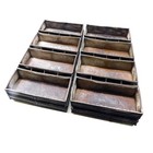  lot Of 4  Ekco 56 4-strap Commercial Baking Pans 25 l X 15 w X 2 5 h Steel