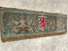 A Stunning Antique Embroidery With Coat Of Arms 69 29 Inch Wide