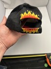 Indianapolis Motor Speedway Flames Adjustable Hat Cap Indy 500 Racing Logo Red