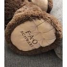 Fao Schwarz Brown 3 Foot Jumbo Teddy Bear Stuffed Animal Toy Red Ribbon 2017