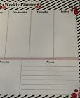 Office Depot Blank Weekly Desk Calendar  9  X 8   56 Sheets B w Floral