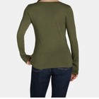 No Boundaries Scoop Neck Everyday Tee Long Sleeves Xs 0-2 New With Tags Green