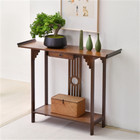 High Polish Narrow Console Table Hallway Table Entry Decor 2-tier Storage Table