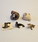 Lot Of Sea Animal Figurines 4 Seals 1 Walrus Pot Sitter Hagen Renaker Vintage