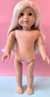 American Girl Doll With Jess Face Mold     Custom Wig In Platinum  Pink   Purple