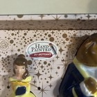 New Disney Beauty   The Beast Salt And Pepper Ceramic Shakers Set  Nwt