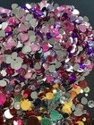 Lot Of 1 000s Flat Back Gemstones Cabochons Acrylic For Crafts Sewing Jewelry