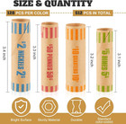 512 Pcs Assorted Coin Wrappers Rolls Bulk Preformed Coin Wrappers Rollers Paper 