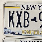 New York Excelsior License Plate Pair     free         Ny Matching Tags Kxb 9811