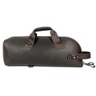 Single Trumpet Gig Bag - Brown Crazy Horse Leather Case