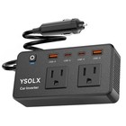 300w Portable Car Power Inverter Charger For Vehicle  Usb   Ac Outlets  Travel R