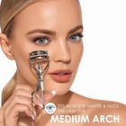 Eyelash Curler instant Lash Curler For Longer Lashes  Silicone Pad nickel Finish